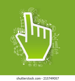 Drawing business formulas: hand
