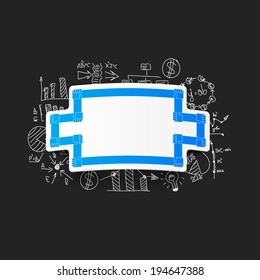 Drawing business formulas: handshake