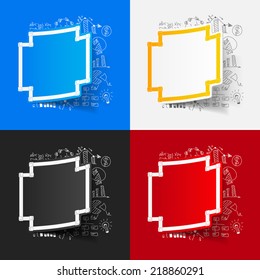 Drawing business formulas: handshake