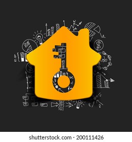 Drawing business formulas: house