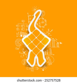 Drawing business formulas: ketupat