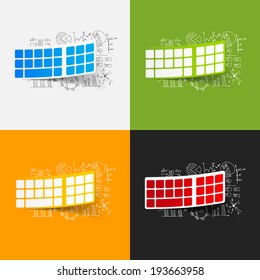 Drawing business formulas: keyboard