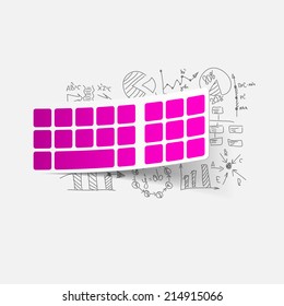 Drawing business formulas: keyboard