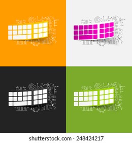 Drawing business formulas: keyboard