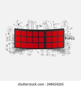 Drawing business formulas: keyboard