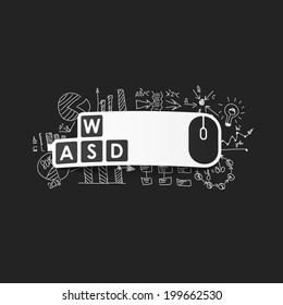 Drawing business formulas: keypad