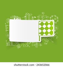 Drawing business formulas: linesman flag