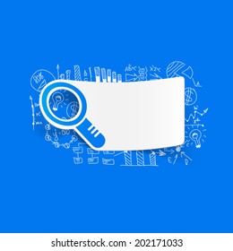 Drawing business formulas: magnifier