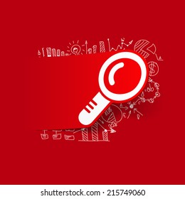Drawing business formulas: magnifier