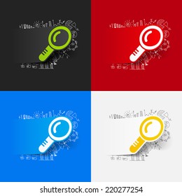 Drawing business formulas: magnifier