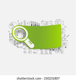 Drawing business formulas: magnifier