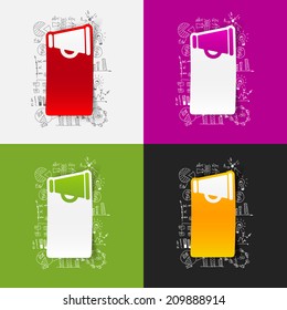 Drawing business formulas: megaphone