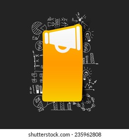 Drawing business formulas: megaphone