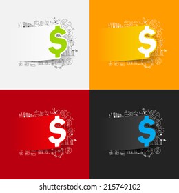 Drawing business formulas: money