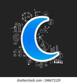 Drawing business formulas: moon