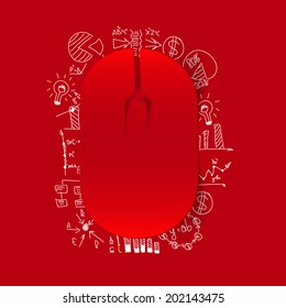 Drawing business formulas: mouse