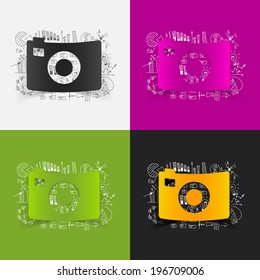 Drawing business formulas: photo