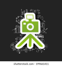 Drawing business formulas: photo