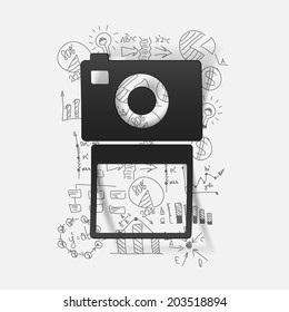 Drawing business formulas: photo