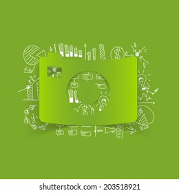 Drawing business formulas: photo