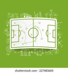 Drawing business formulas: playing field, tactics