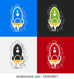 Drawing business formulas: rocket