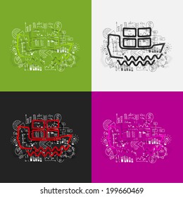 Drawing business formulas: ship