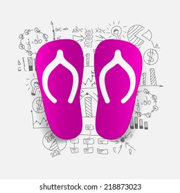 Drawing business formulas: slippers