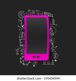 Drawing business formulas: smartphone
