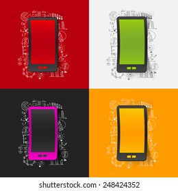 Drawing business formulas: smartphone