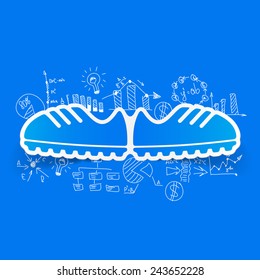 Drawing business formulas: sneakers