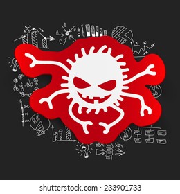 Drawing business formulas: spider