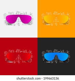 Drawing business formulas: sunglasses