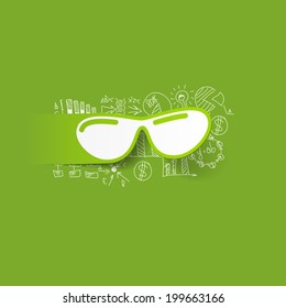 Drawing business formulas: sunglasses