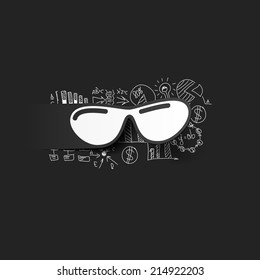 Drawing business formulas: sunglasses