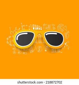 Drawing business formulas: sunglasses