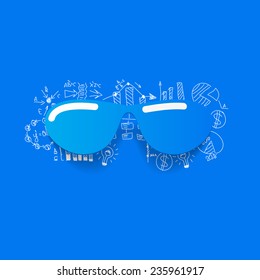 Drawing business formulas: sunglasses
