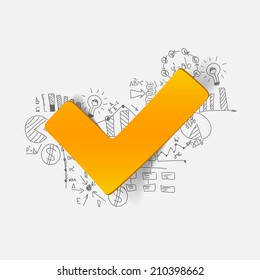 Drawing business formulas: tick