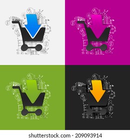 Drawing business formulas: trolley