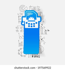 Drawing business formulas: typewriter