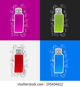 Drawing business formulas: usb
