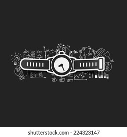 Drawing business formulas: watch