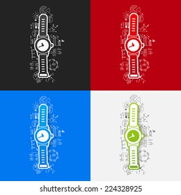 Drawing business formulas: watch