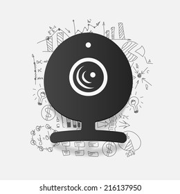 Drawing business formulas: webcam