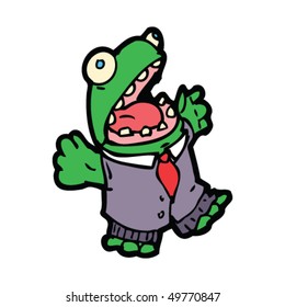 drawing of a business frog