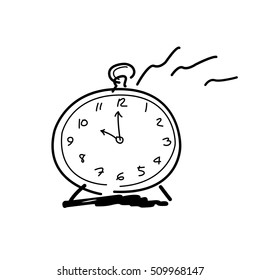 Drawing by hands clock icon, 10 o'clock