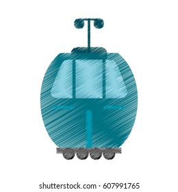 drawing cable car transport image