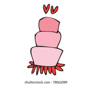 Drawing of a cake