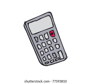 Drawing of a calculator