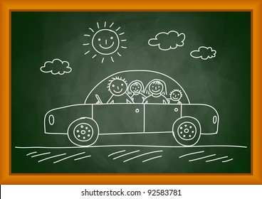 Drawing of car